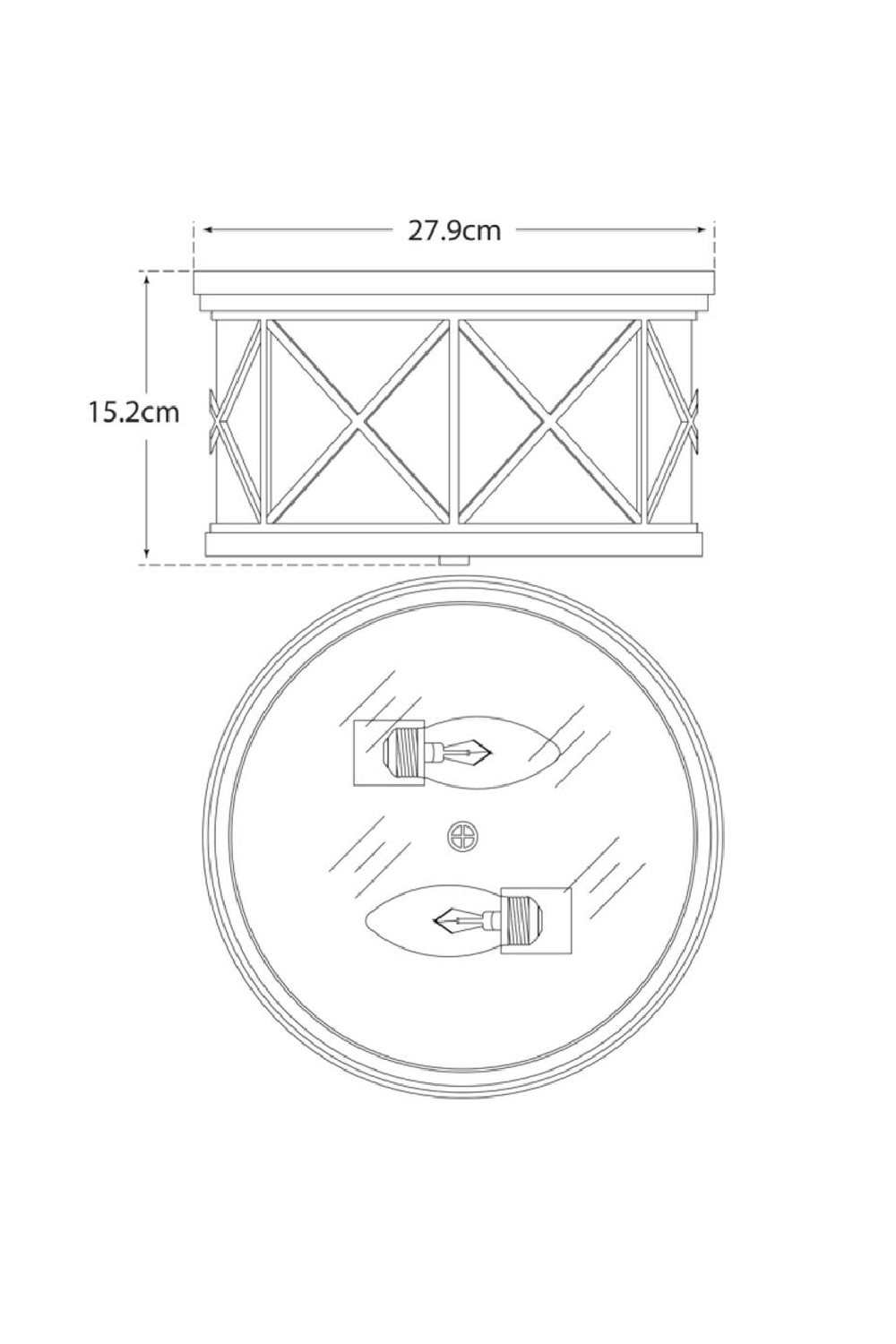 Art Deco Round Ceiling Lamp | Andrew Martin Montpelier | Oroa.com