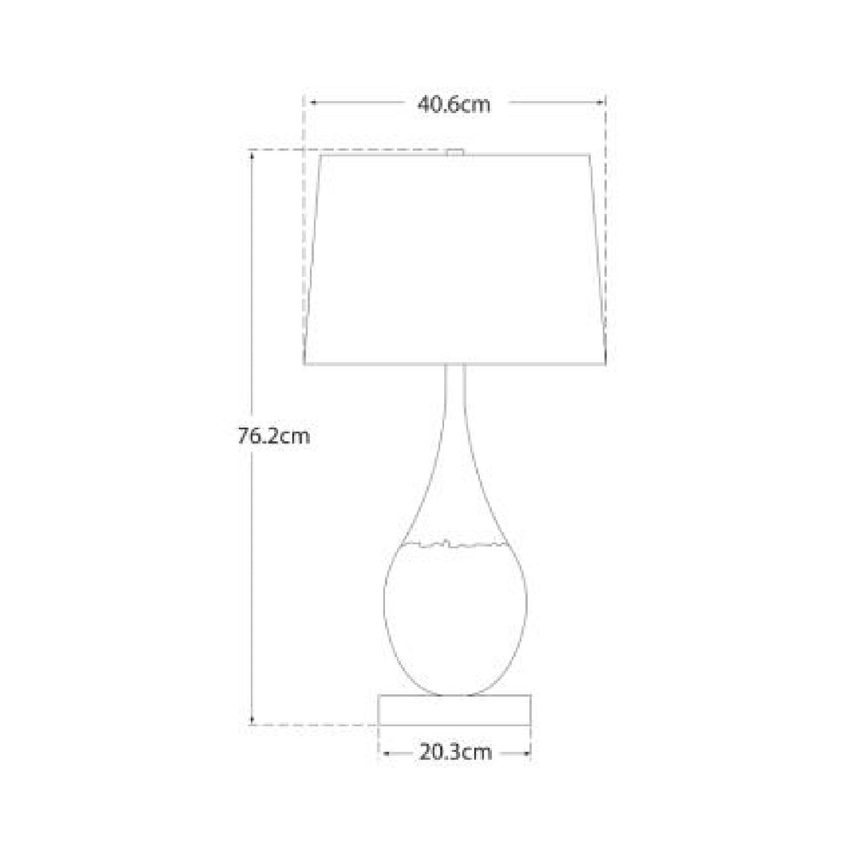 White Silk Crystal Table Lamp | Oroa.com