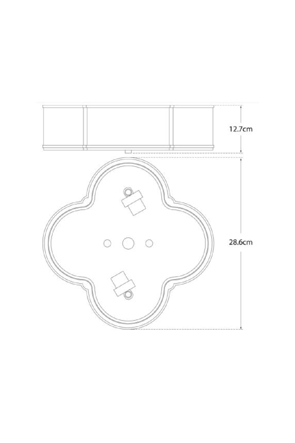 Clover-Shaped Ceiling Lamp | Andrew Martin Basil | Oroa.com