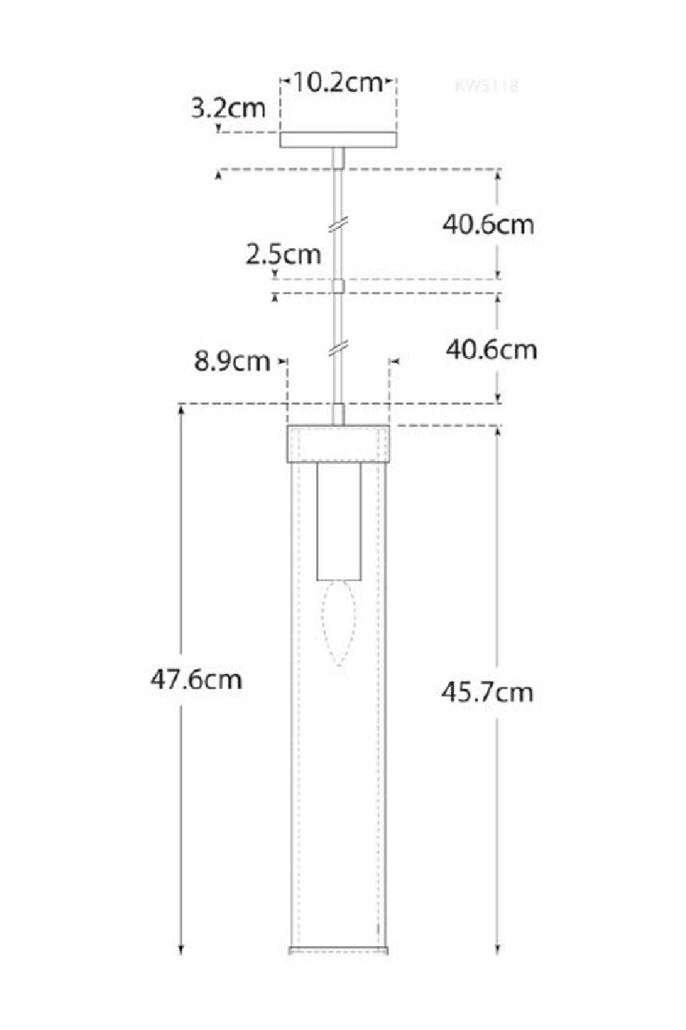 Crackled Glass Tube Pendant Light | Andrew Martin Liaison | Oroa.com
