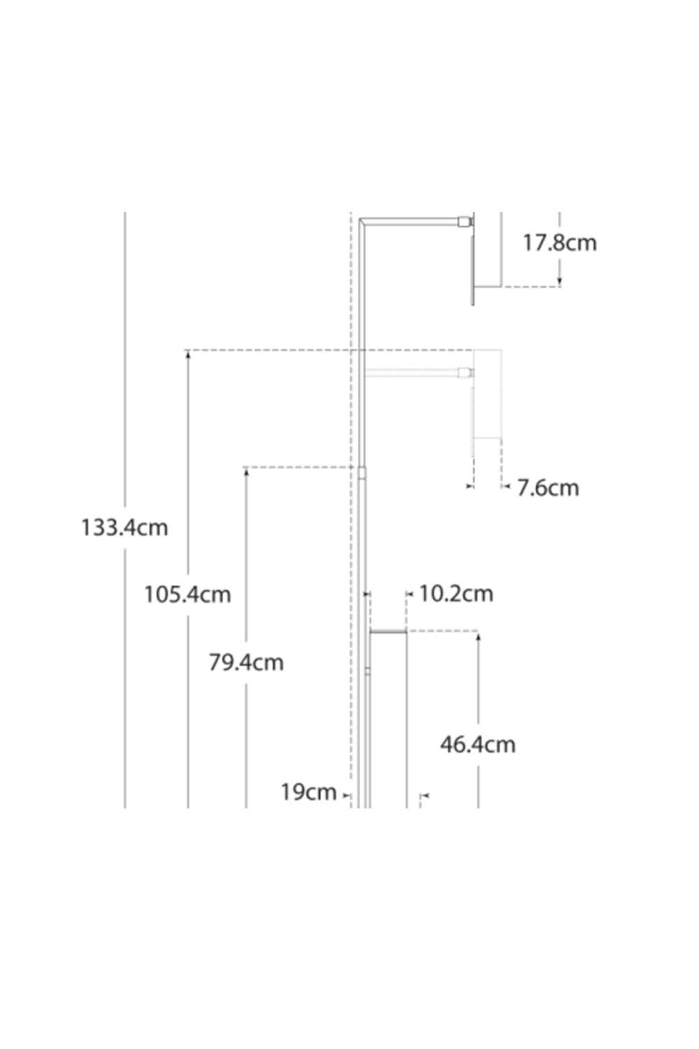 White Marble Base Floor Lamp | Andrew Martin Alma | Oroa.com