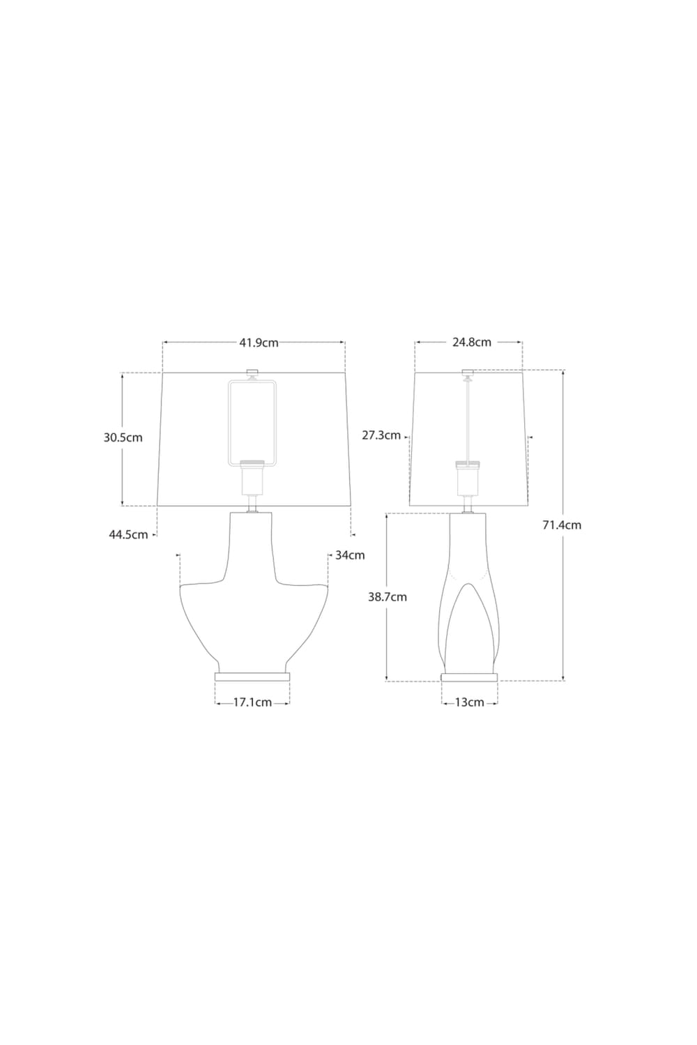 Ceramic Base Table Lamp | Andrew Martin Armato | Oroa.com