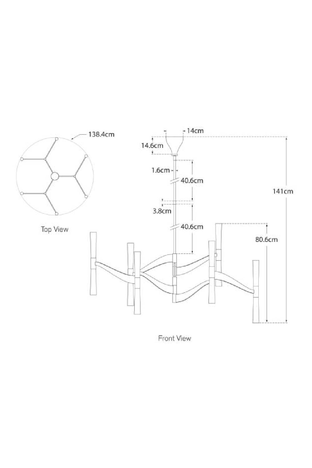 Frosted Glass Tubes Chandelier | Andrew Martin Brenta | Oroa.com