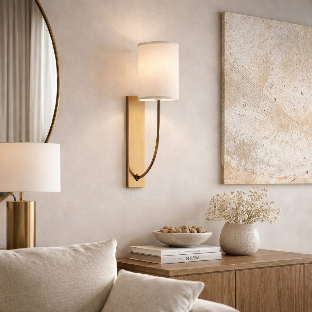 Linen Shade Wall Lamp | Oroa.com
