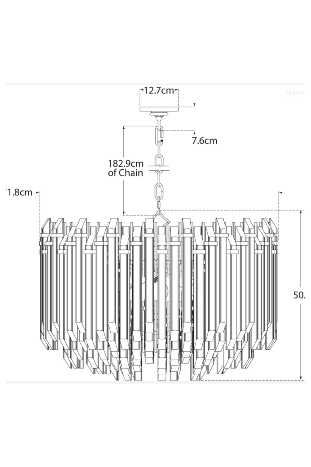Modern Drum Chandelier | Andrew Martin Adele | Oroa.com