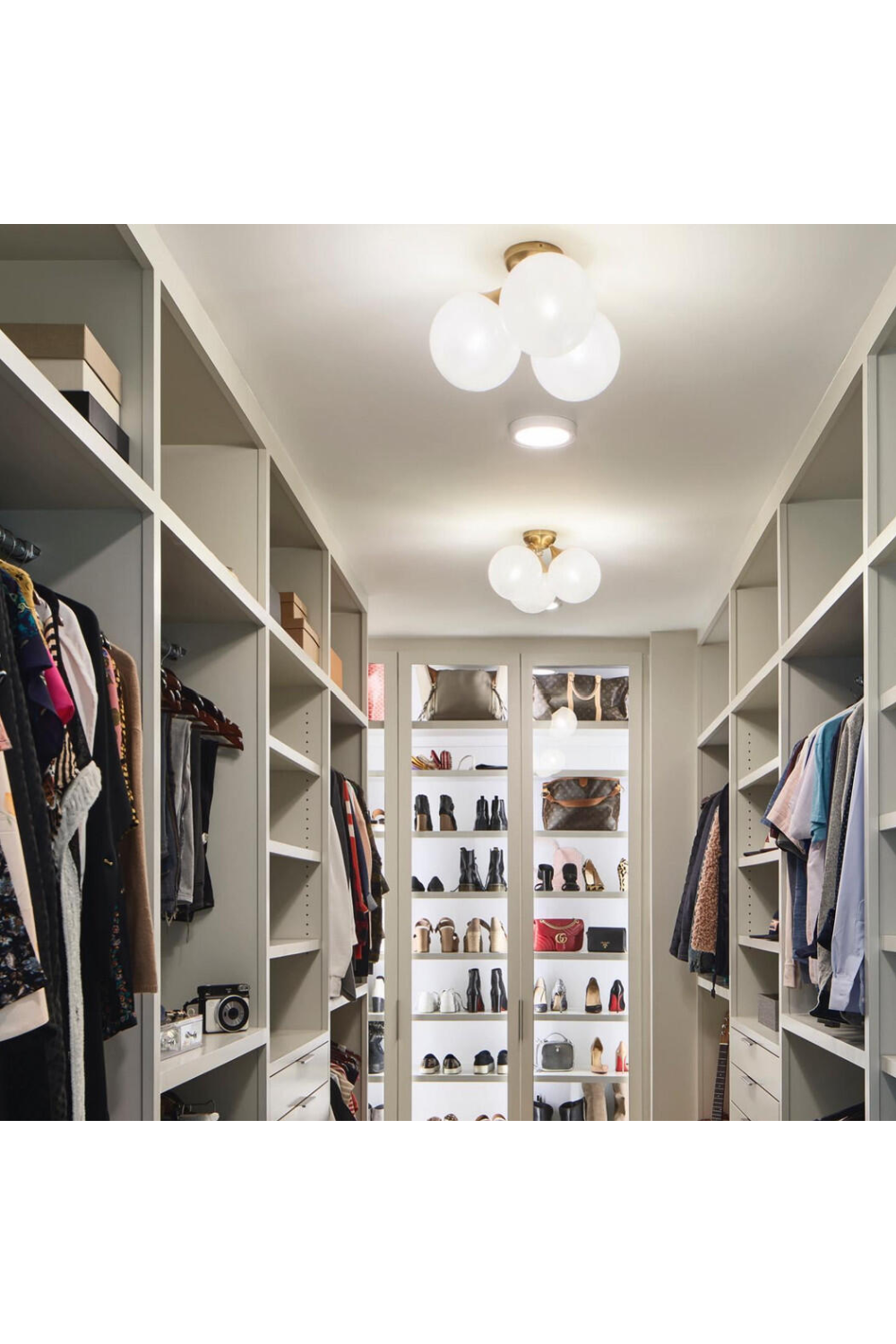 Triple Glass Globes Ceiling Lamp | Andrew Martin Cristol | Oroa.com