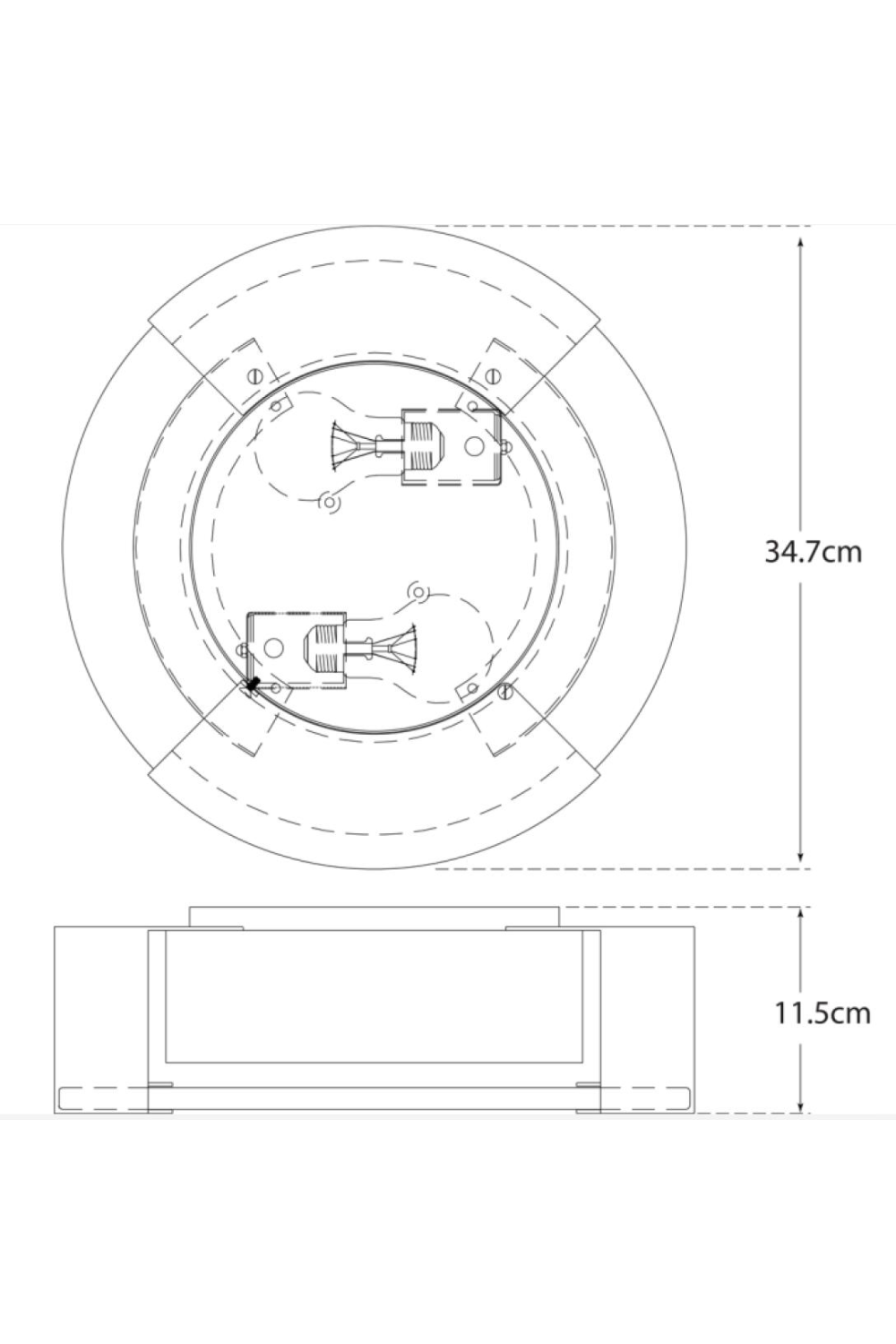 Round Alabaster Ceiling Lamp | Andrew Martin Melange | Oroa.com