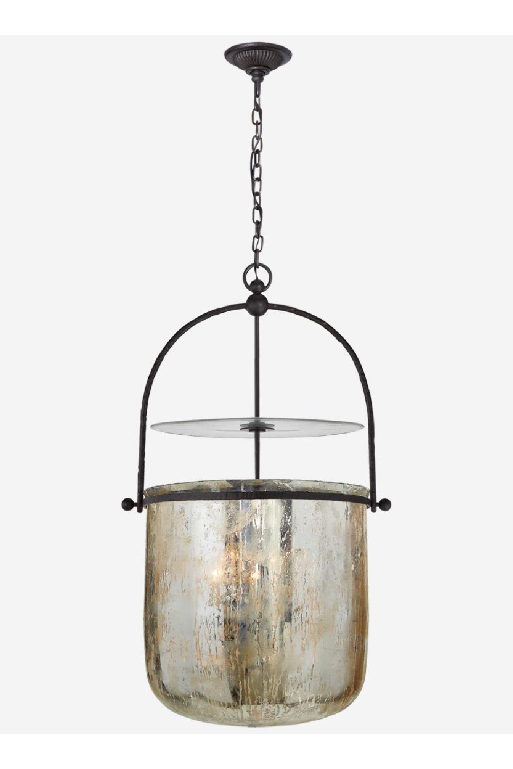 Antiqued Mercury Glass Pendant Lamp | Andrew Martin Lorford | Oroa.com