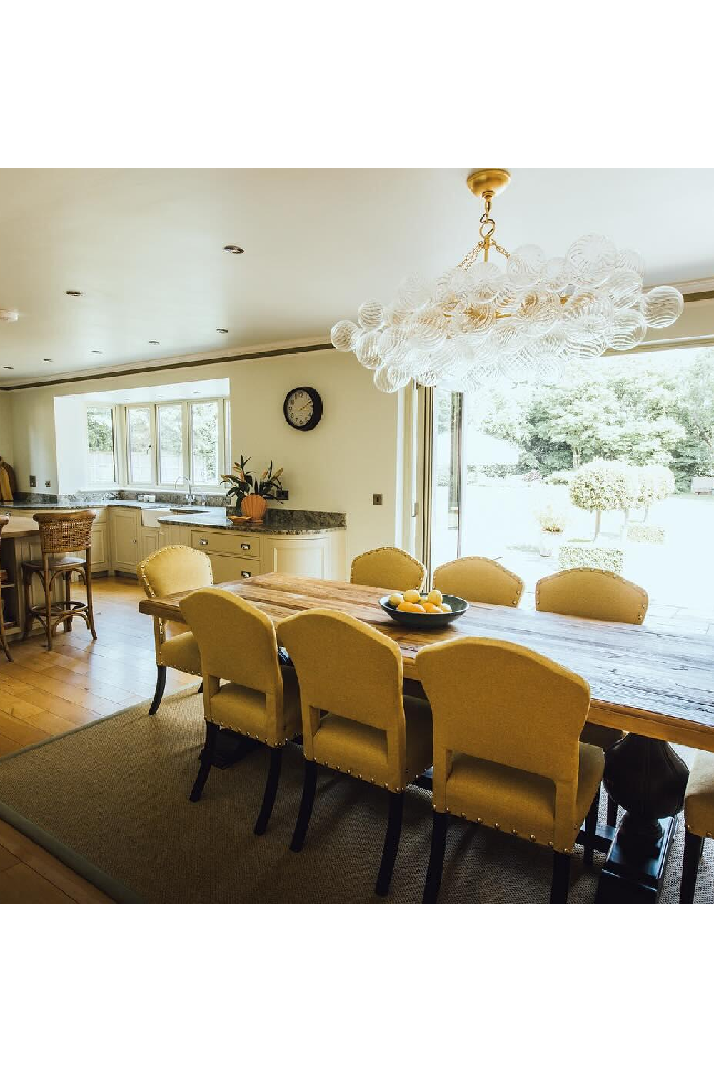 Swirl Patterned Glass Orbs Chandelier | Andrew Martin Talia | Oroa.com