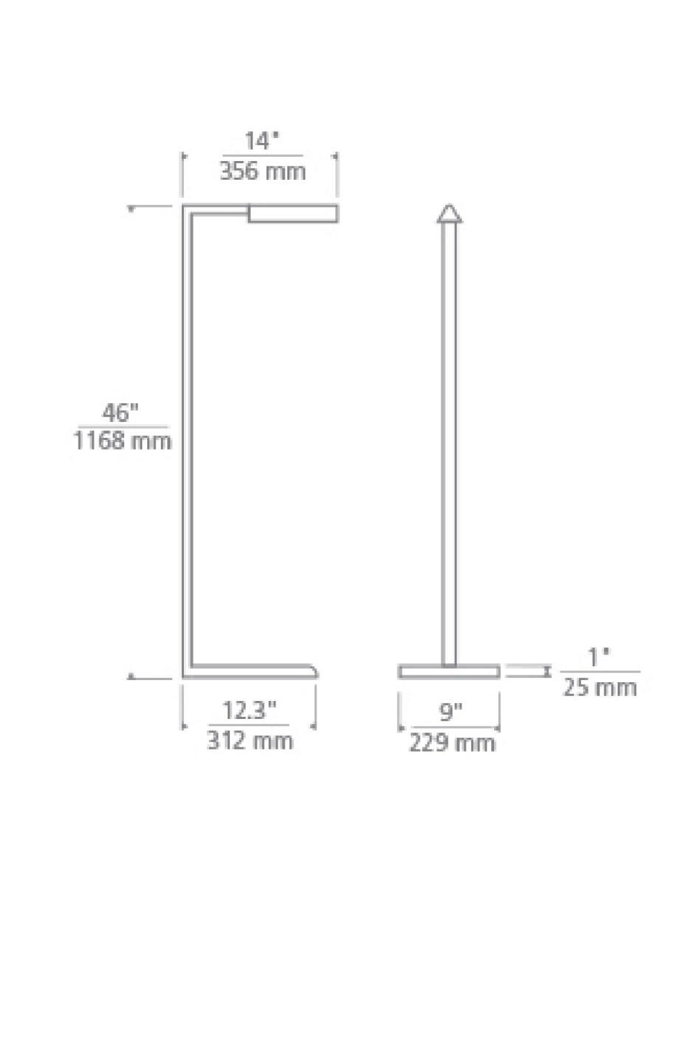 Angular Metal Floor Lamp | Andrew Martin Dessau | Oroa.com