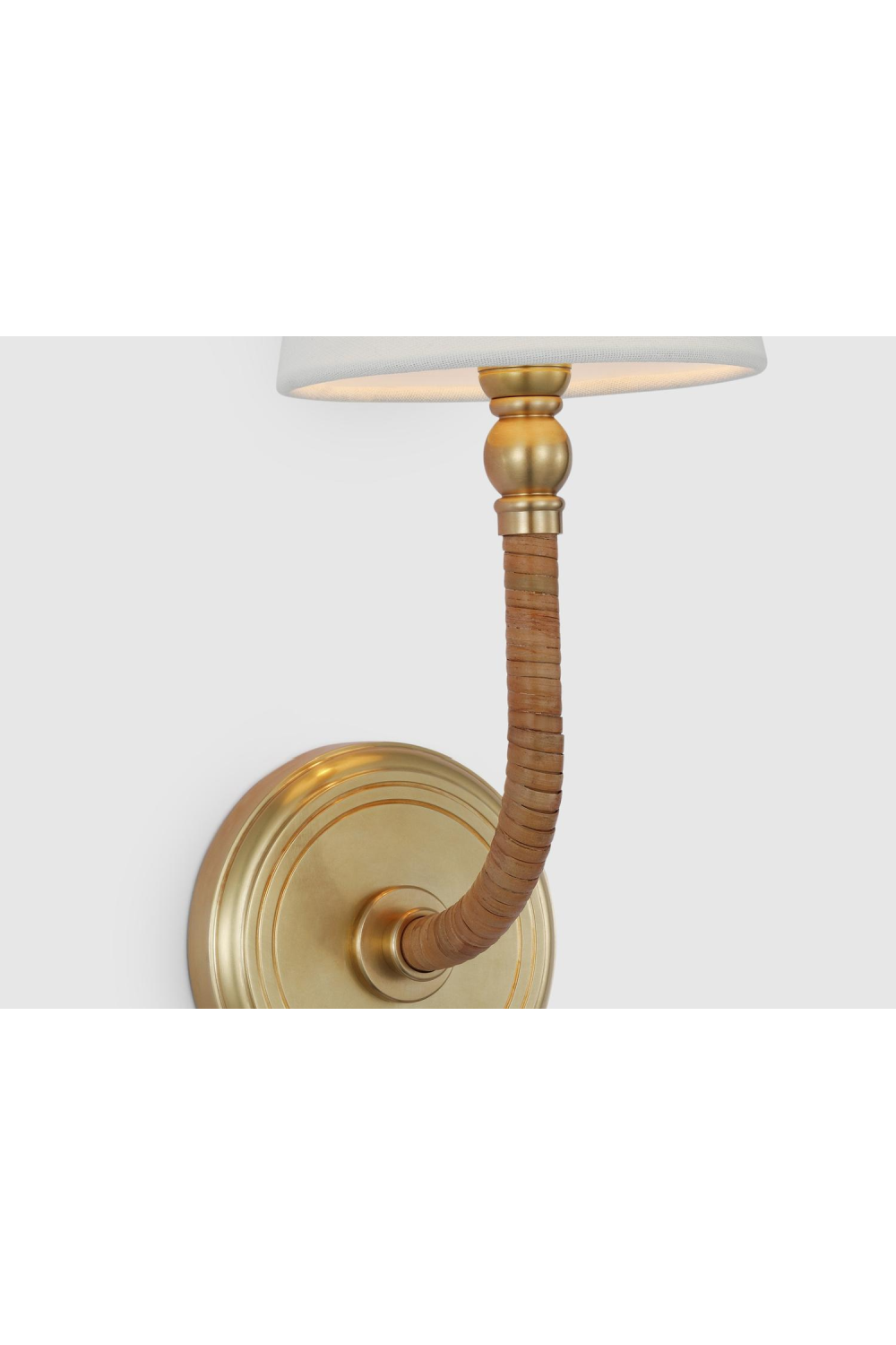 Rattan Wrapped Classic Wall Light | Andrew Martin Basden | Oroa.com