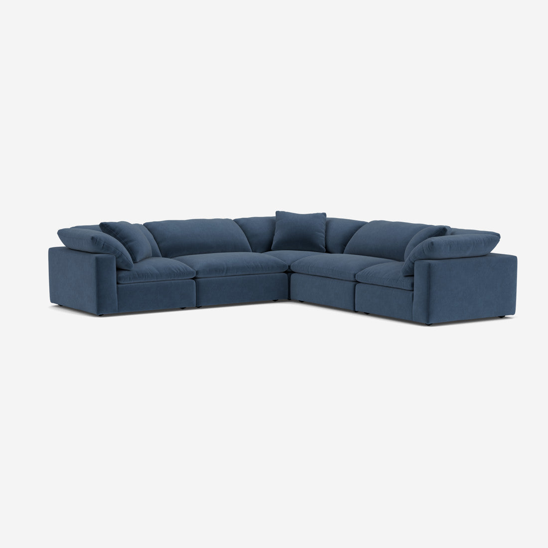 Indigo Fabric Sectional Sofa L | Andrew Martin Truman | Oroatrade.com