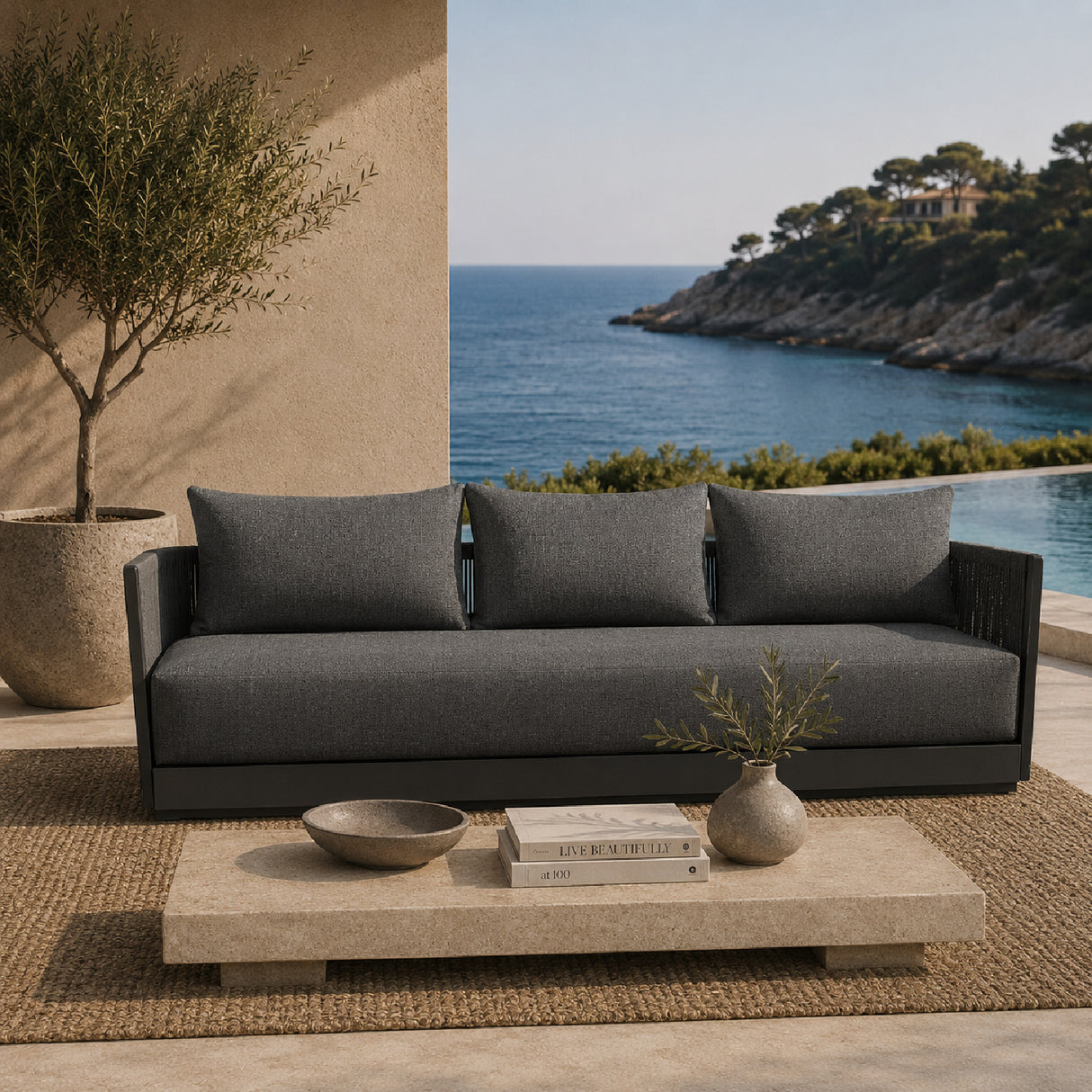 Woven Rope Outdoor Sofa | Oroa.com