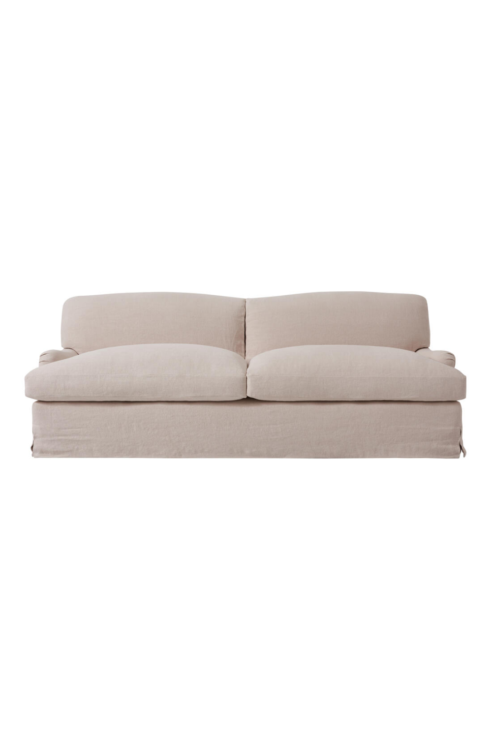 Beige Linen Curved Sofa | Andrew Martin Lady May | Oroa.com