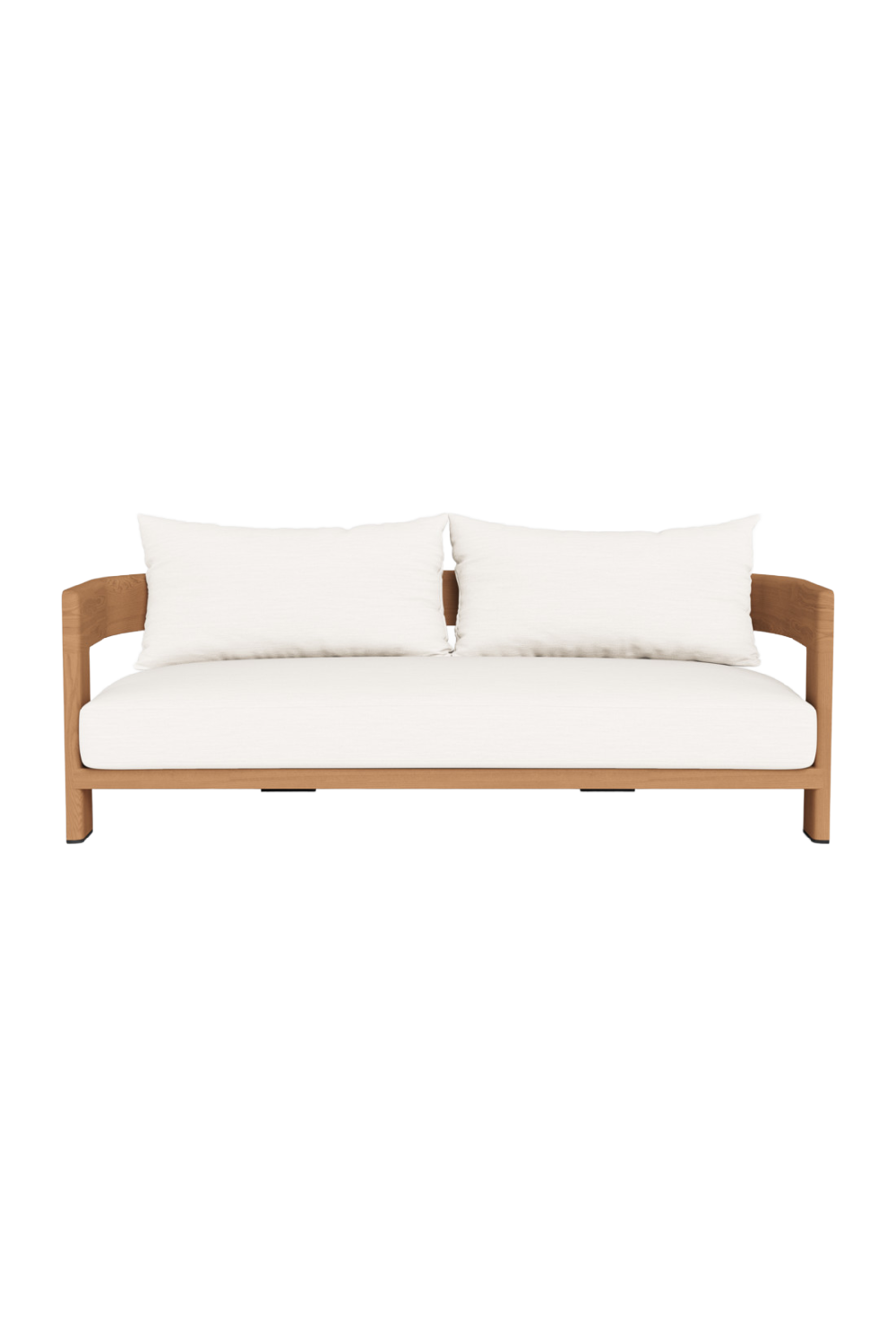 Outdoor Natural Teak Sofa | Andrew Martin Caicos | Oroa.com