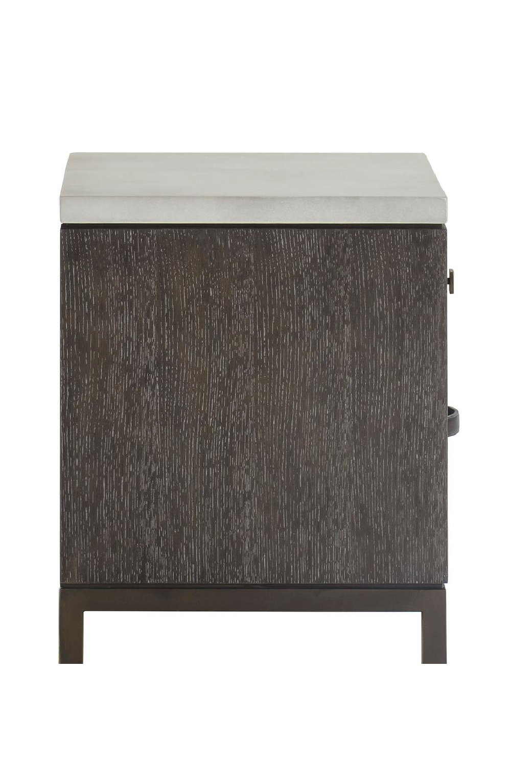 Dark Oak 2-Drawer Bedside Table | Andrew Marti.comn Emerson | Oroa.com