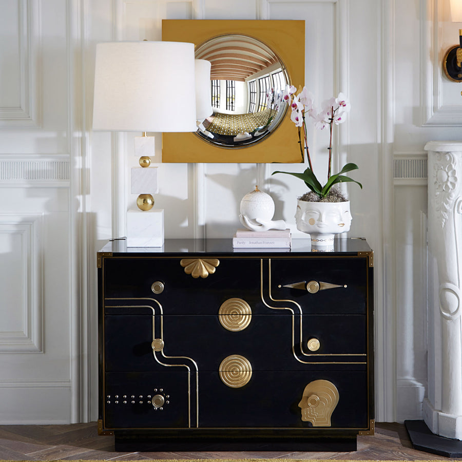 Round Convex Acrylic Mirror | Jonathan Adler Globo | Oroa.com