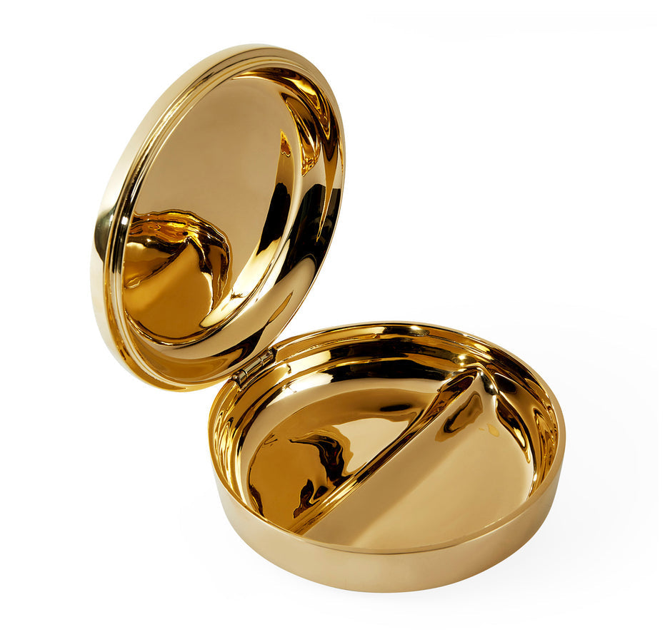 Solid Brass Round Pill Box | Jonathan Adler Adderall | Oroa.com