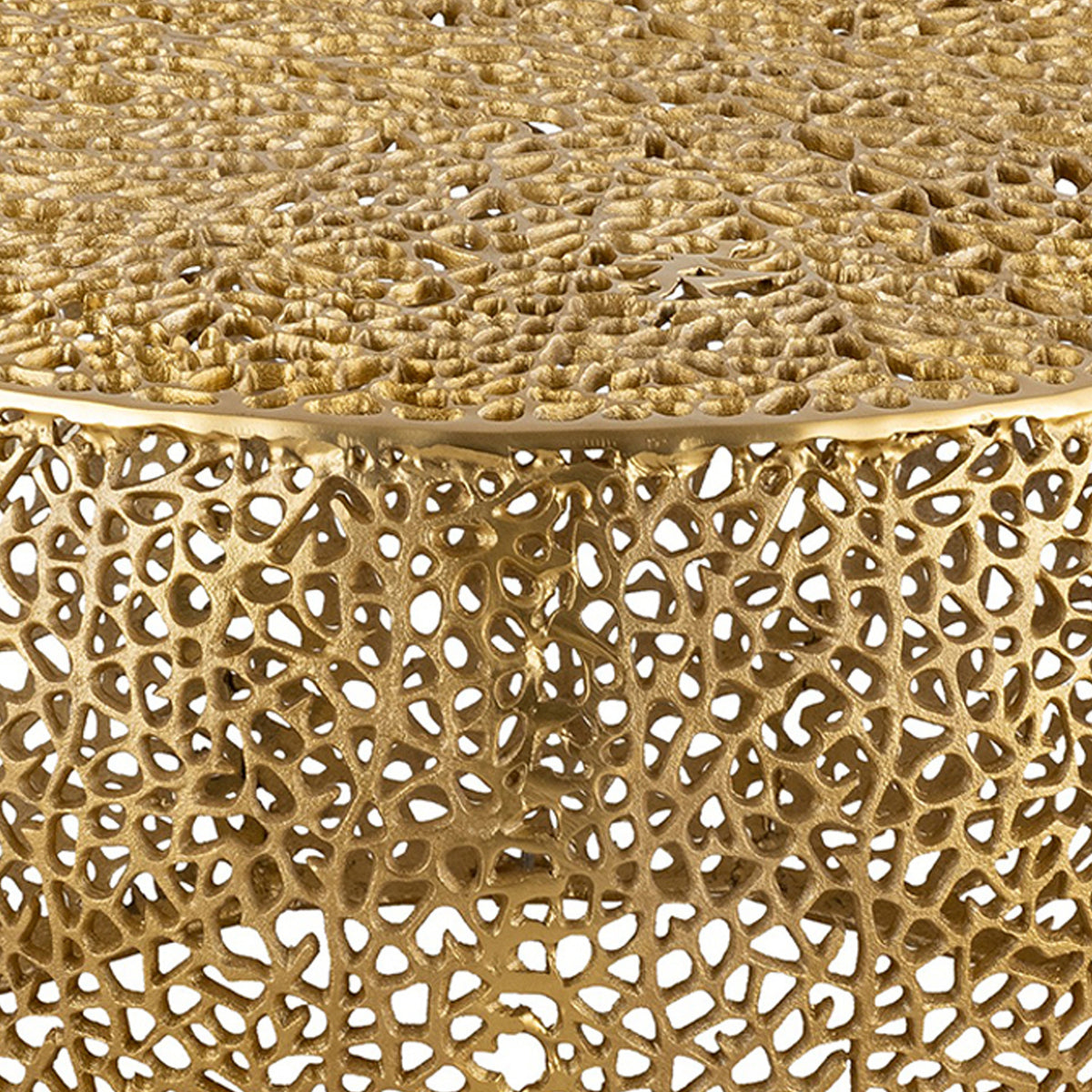 Gold Casted Frame Coffee Table | OROA