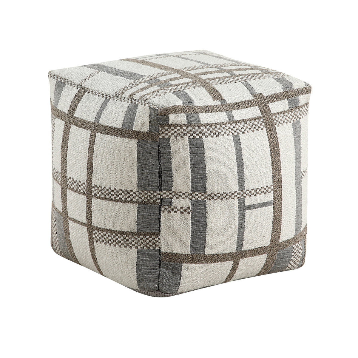 Upholstered Multi-Color Pouf | OROA