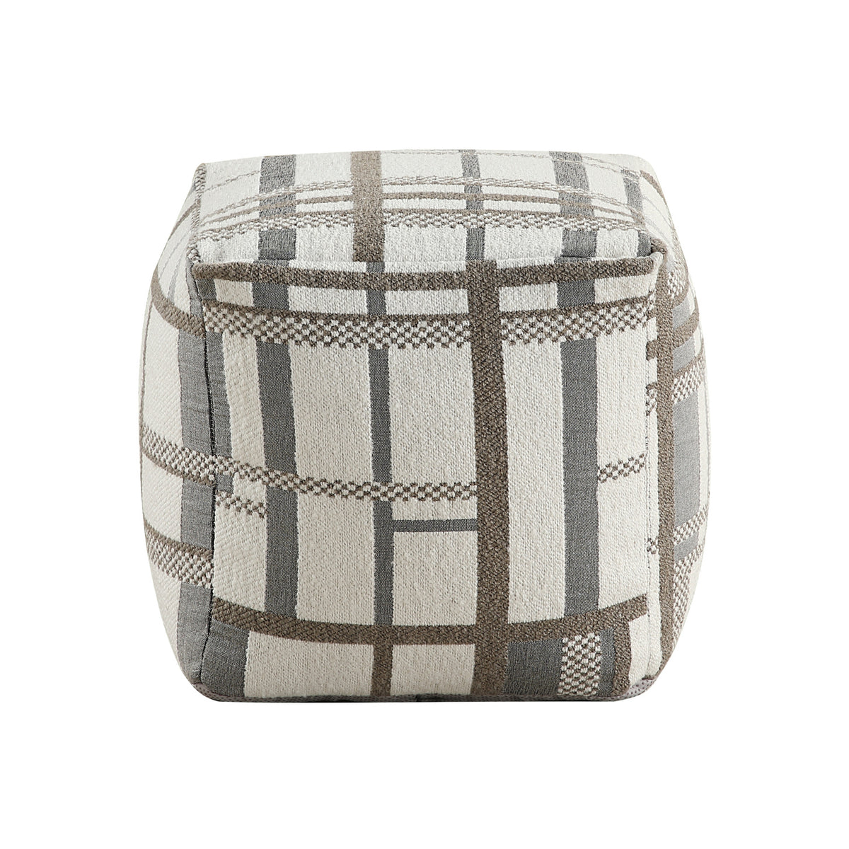 Upholstered Multi-Color Pouf | OROA