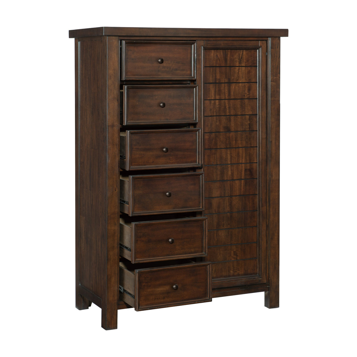Brown Classic Transitional Wardrobe Chest | OROA