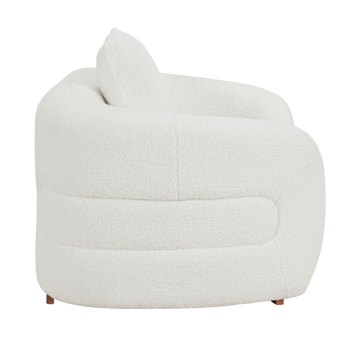 Gold Accent Love Seat with Pillows | OROA