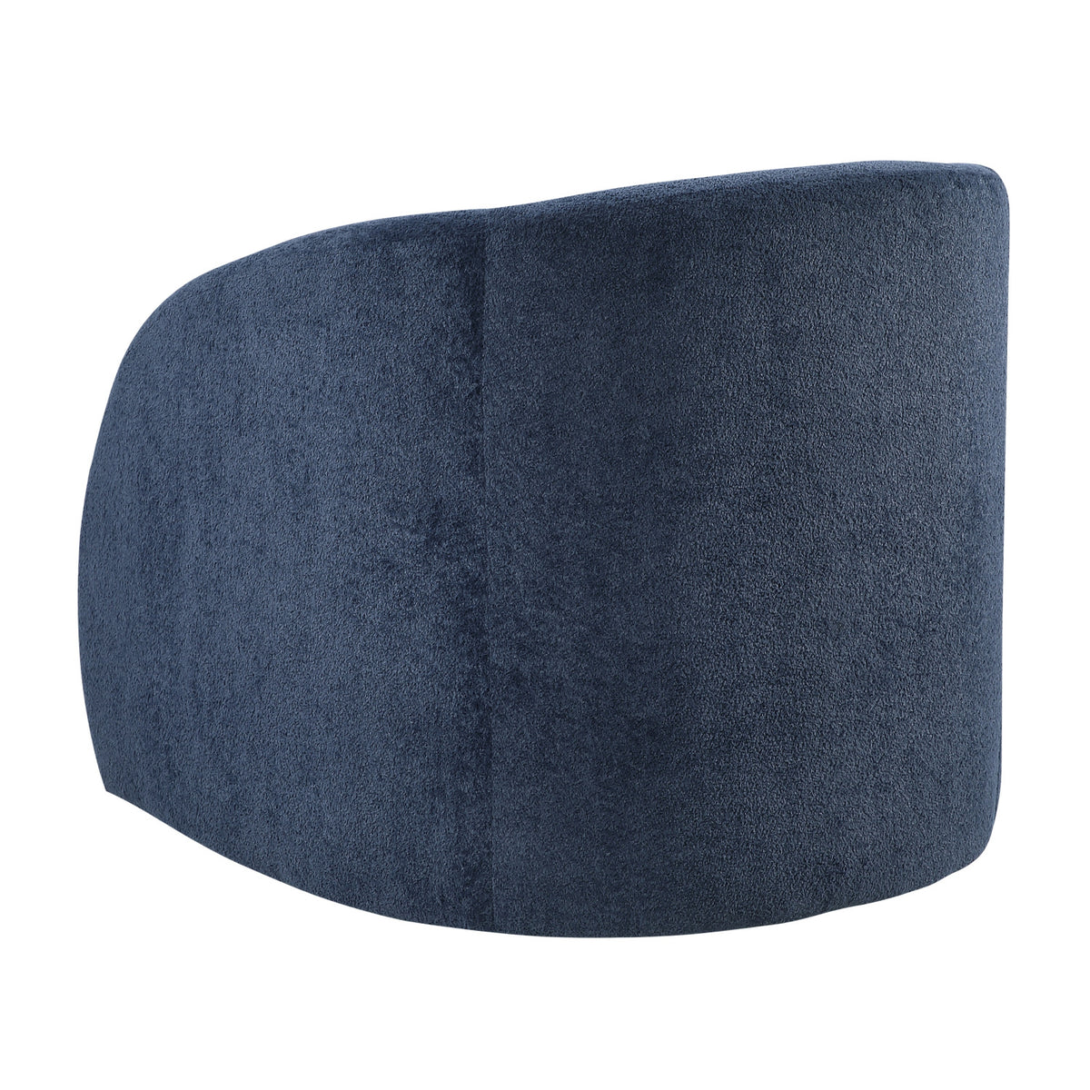 Blue Modern Upholstered Swivel Chair | OROA