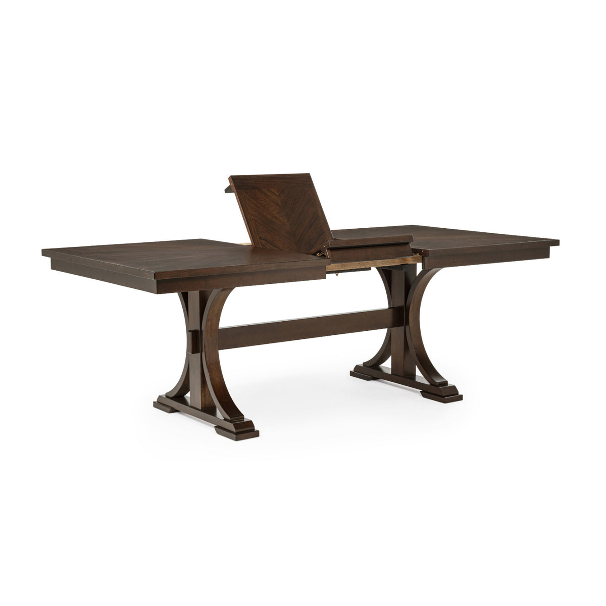 Brown Wooden Extendable Dining Table | OROA