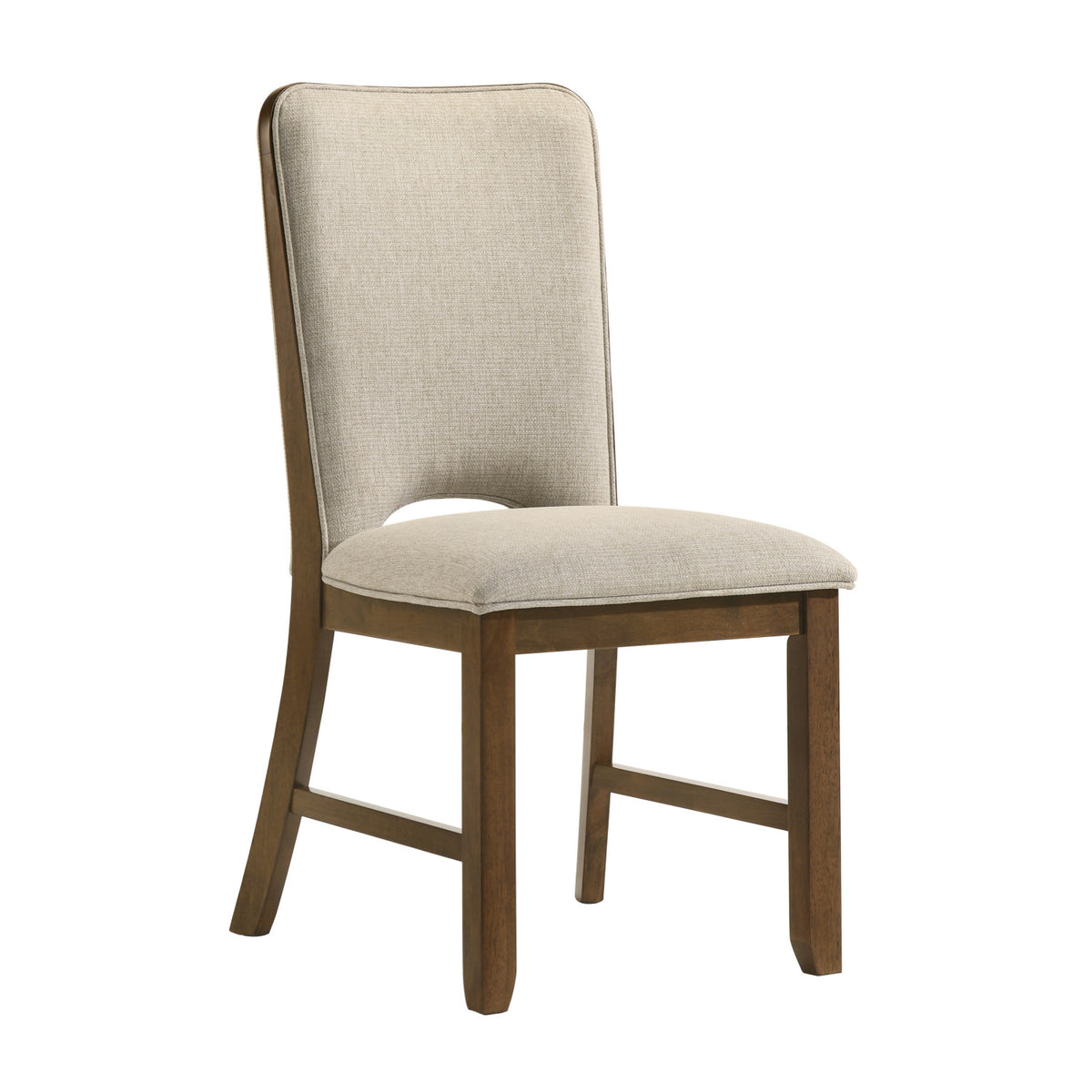 Contemporary Brown Finish Dining Chairs (2) | OROA