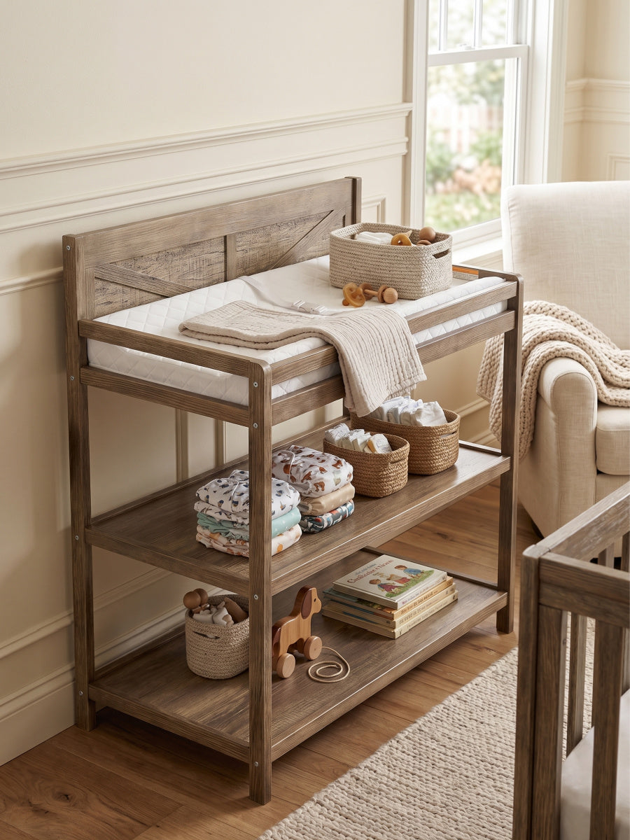 Vintage Chestnut Changing Table | OROA Kids
