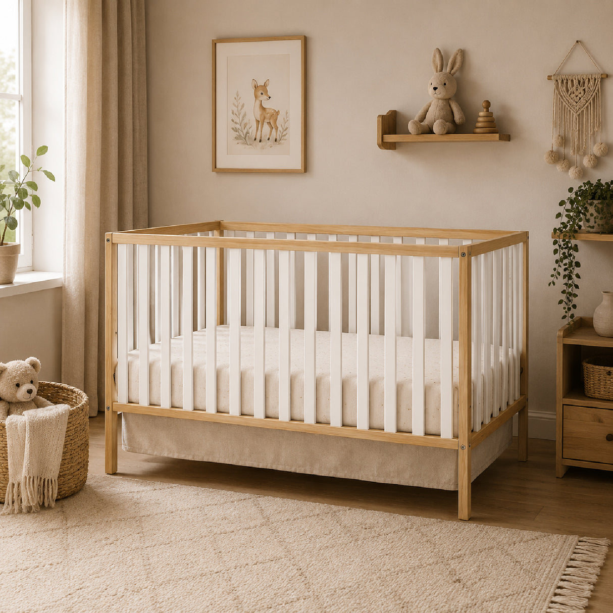 Deux Remi 3-in-1 Convertible Island Crib | OROA Kids