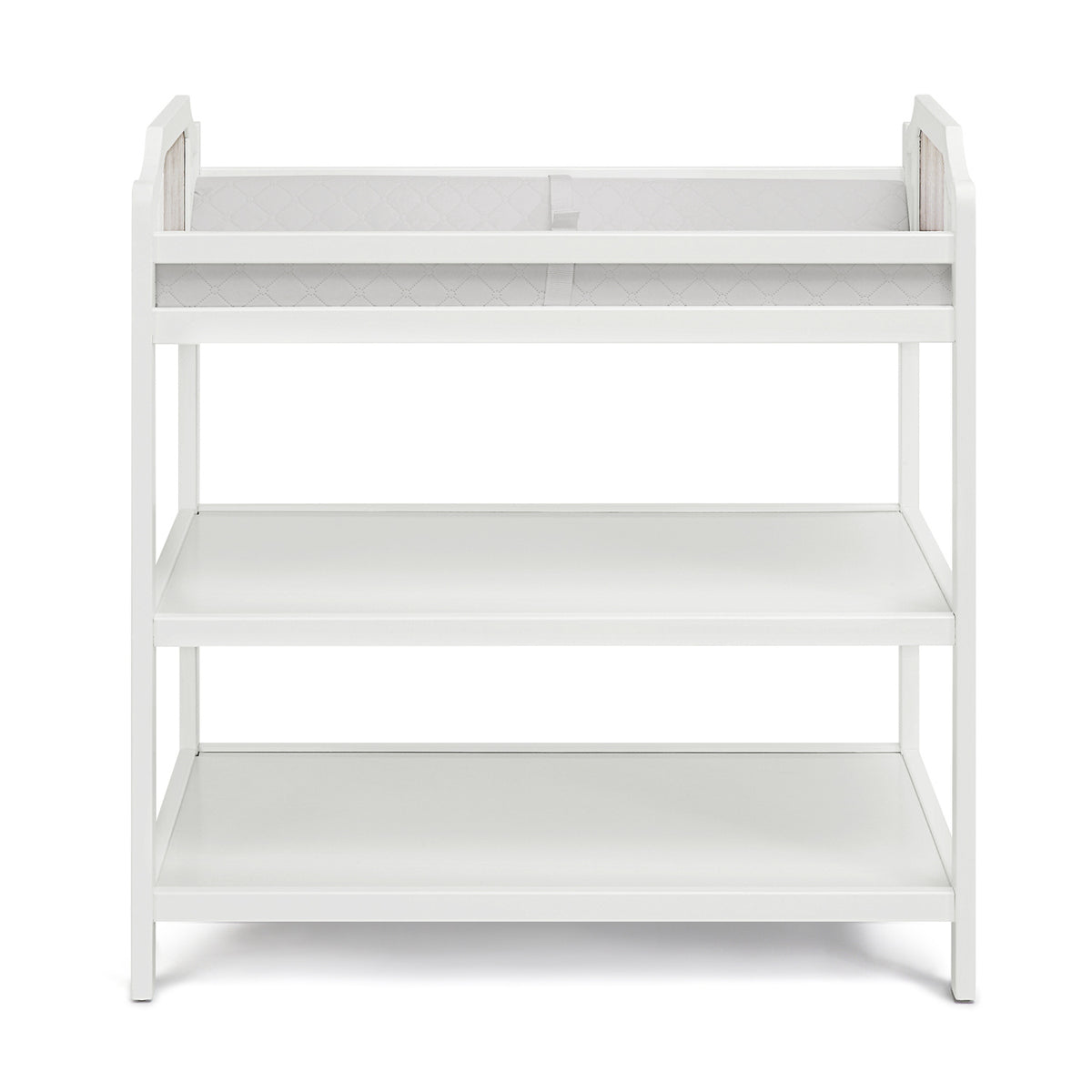 White & Graystone Brees Changing Table | OROA Kids