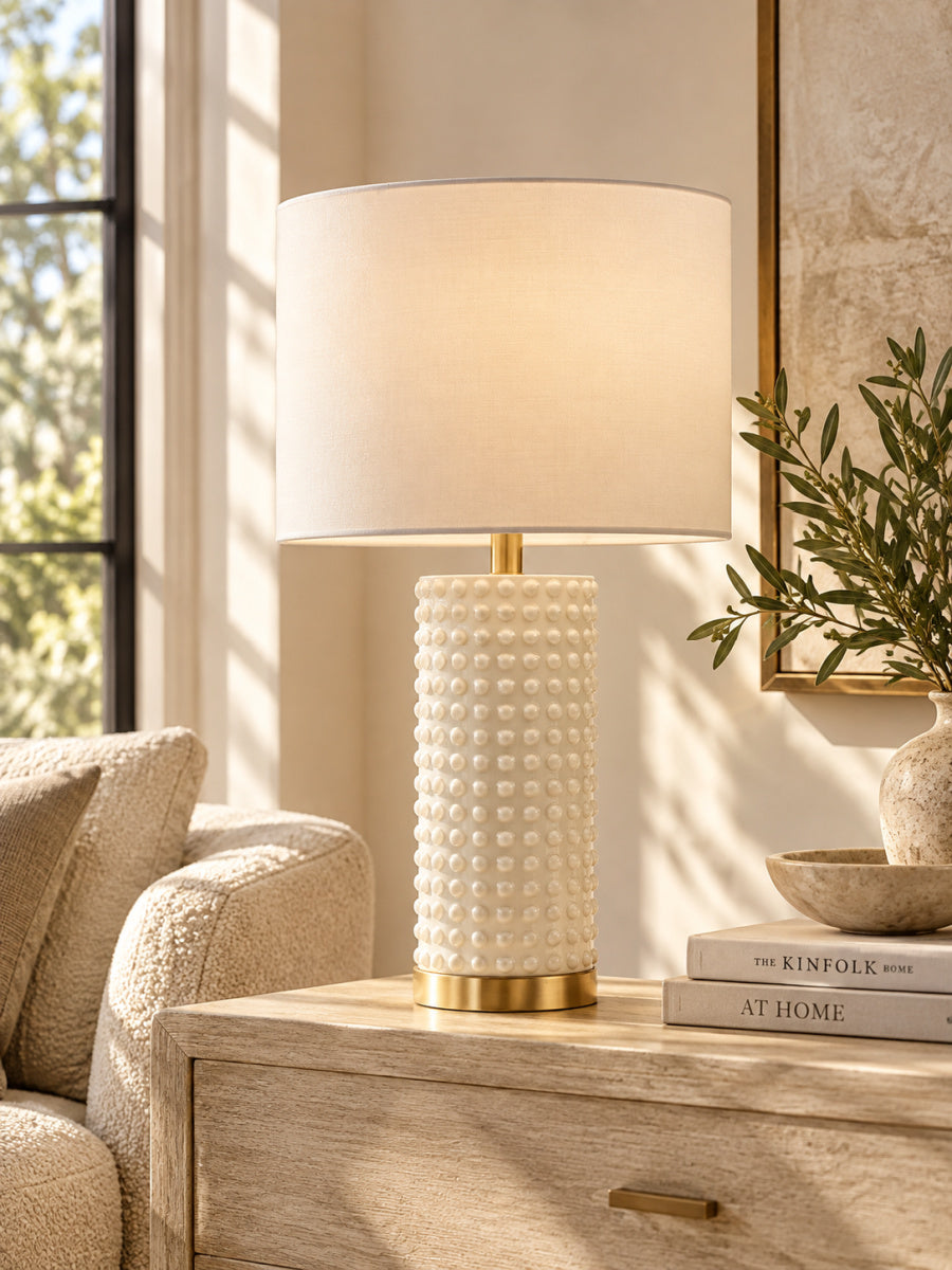 Modern European furniture - Textured Dot Table Lamp - www.oroa.com