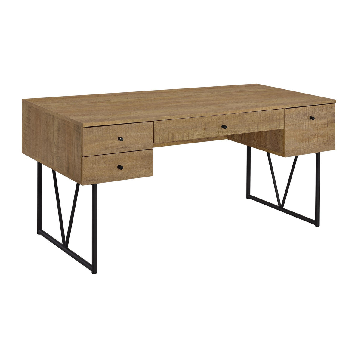 Vellun Mango 4-Drawer Desk | OROA