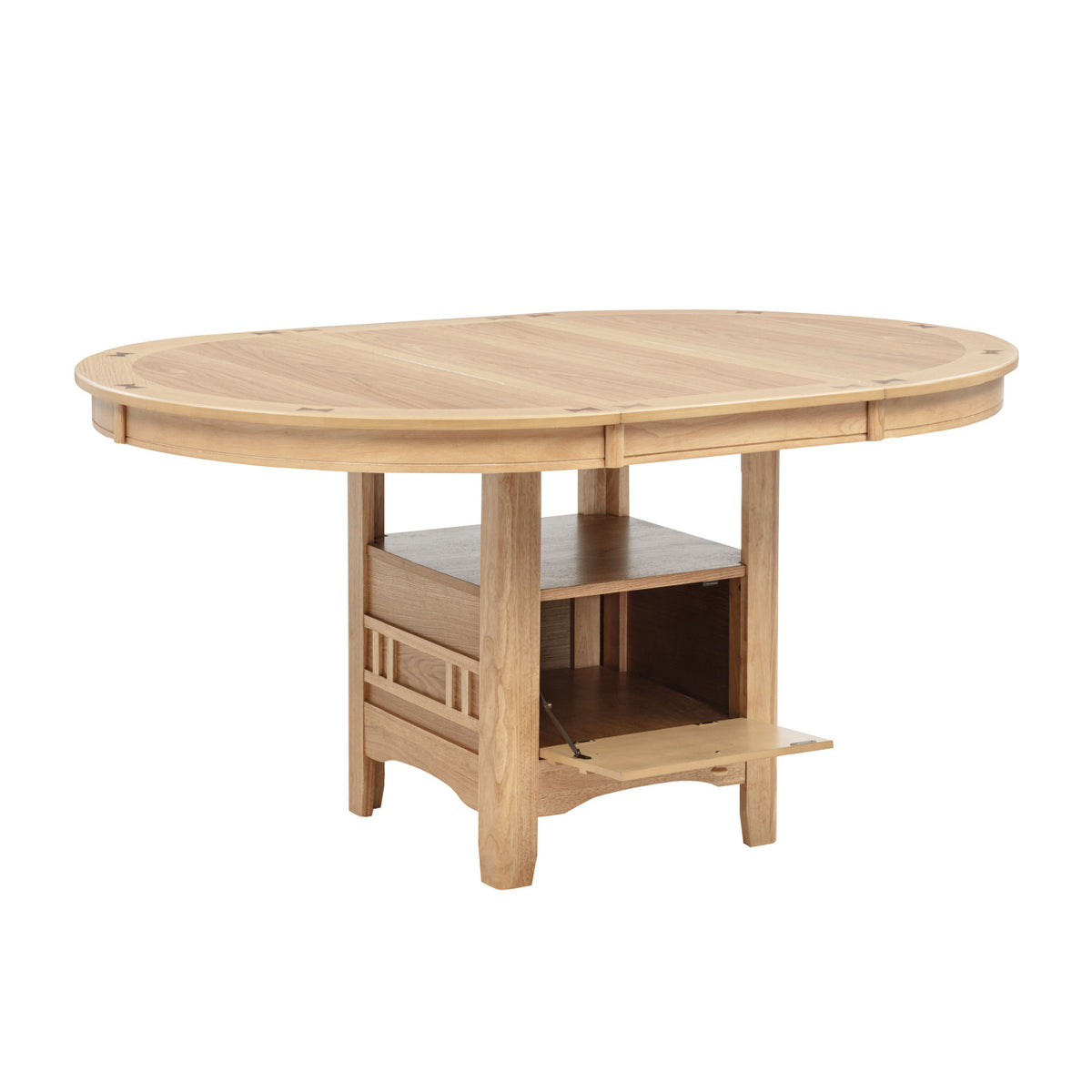 Modern European furniture - Davidoff Light Oak Oval Extension Dining Table - www.oroa.com