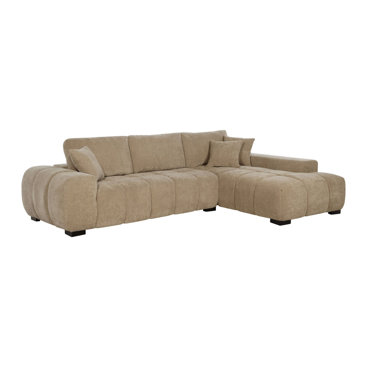 Plather Upholstered Sectional Sofa | OROA