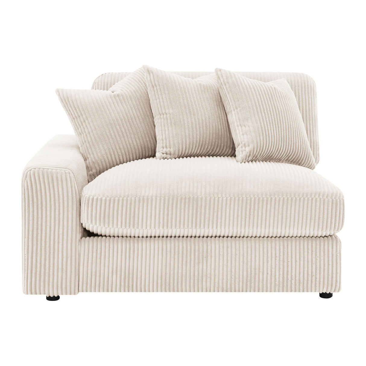 Cassidy Sand Upholstered Sectional Sofa | OROA