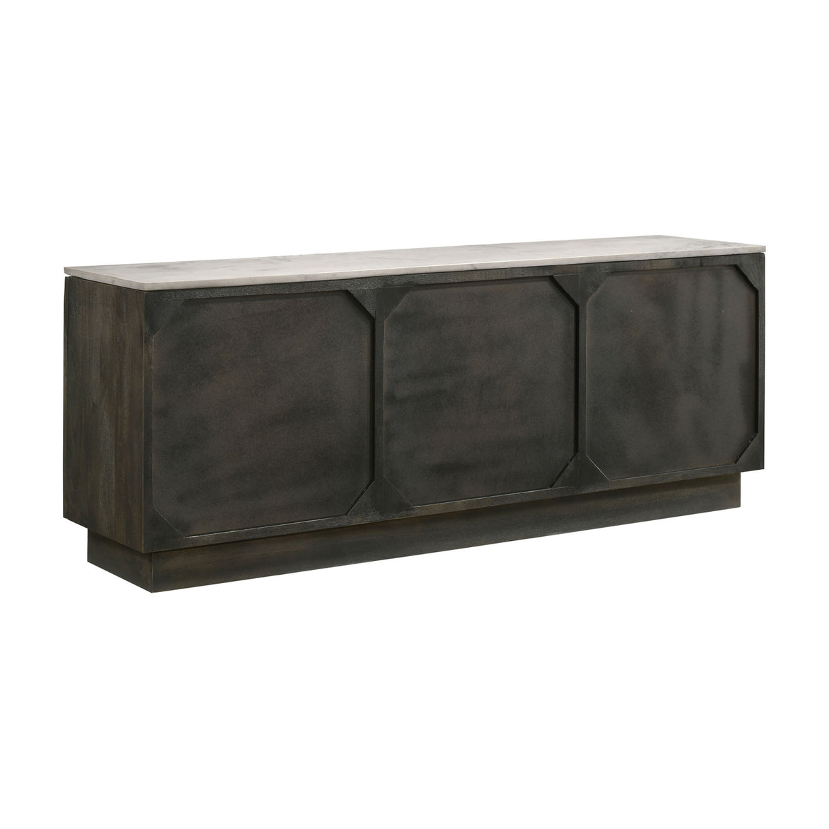 Modern European furniture - Tobacco Grey 3-Door Sideboard Buffet - www.oroa.com