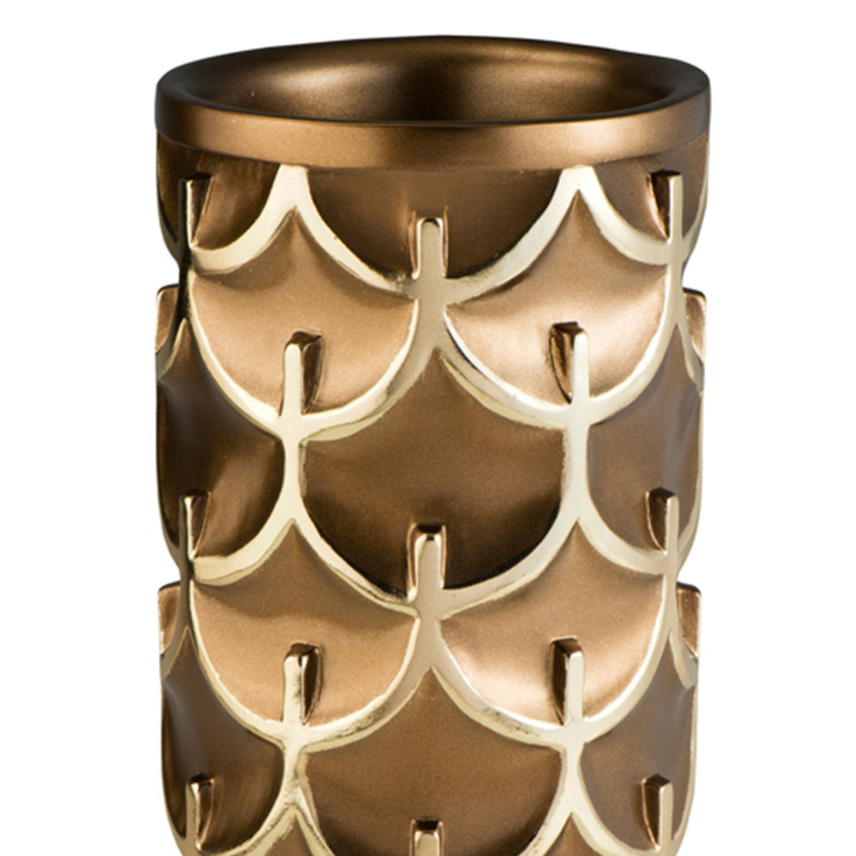 Mystic Owl Golden Polyresin Decorative Vase | OROA