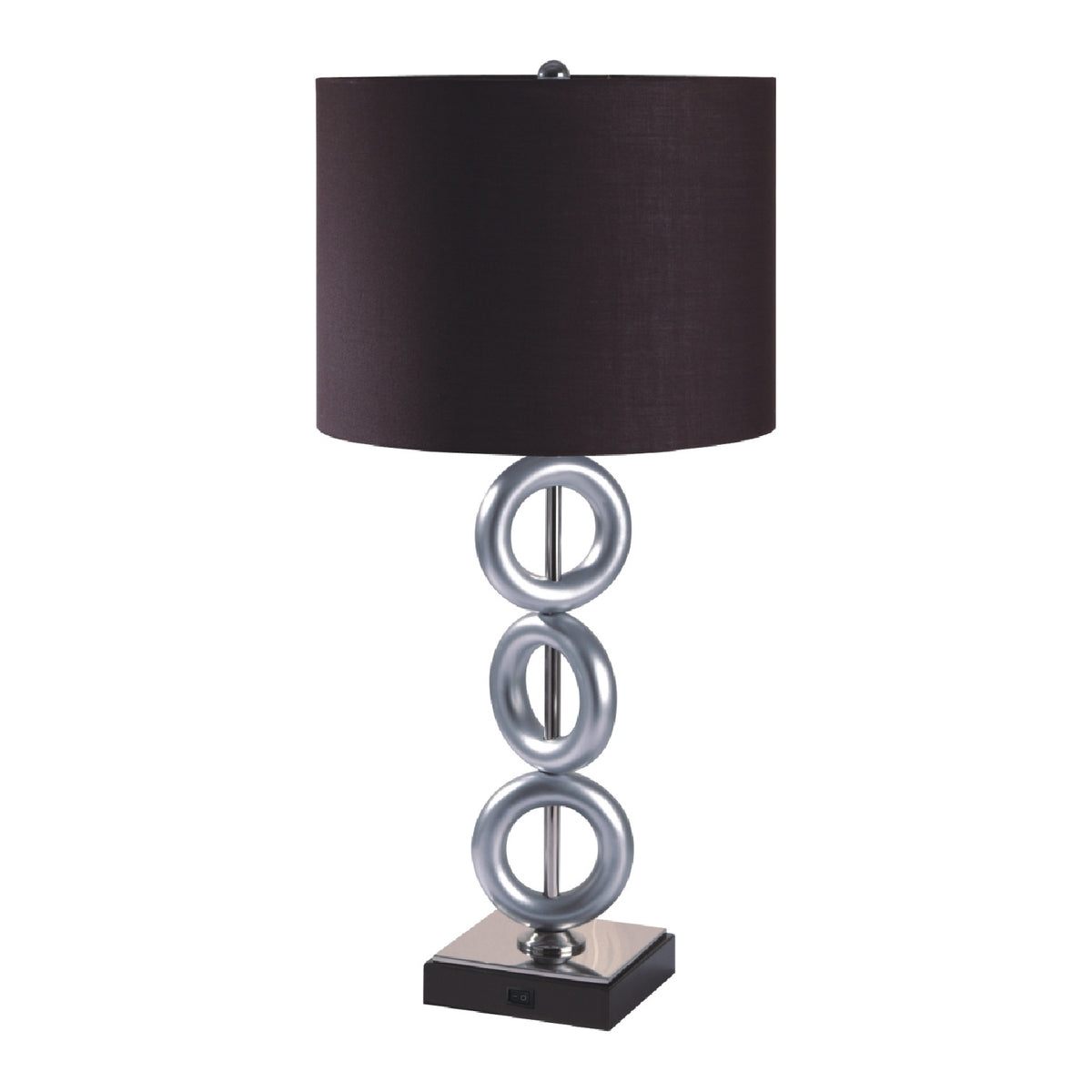 Silver 3-Ring Table Lamps (2) by OROA