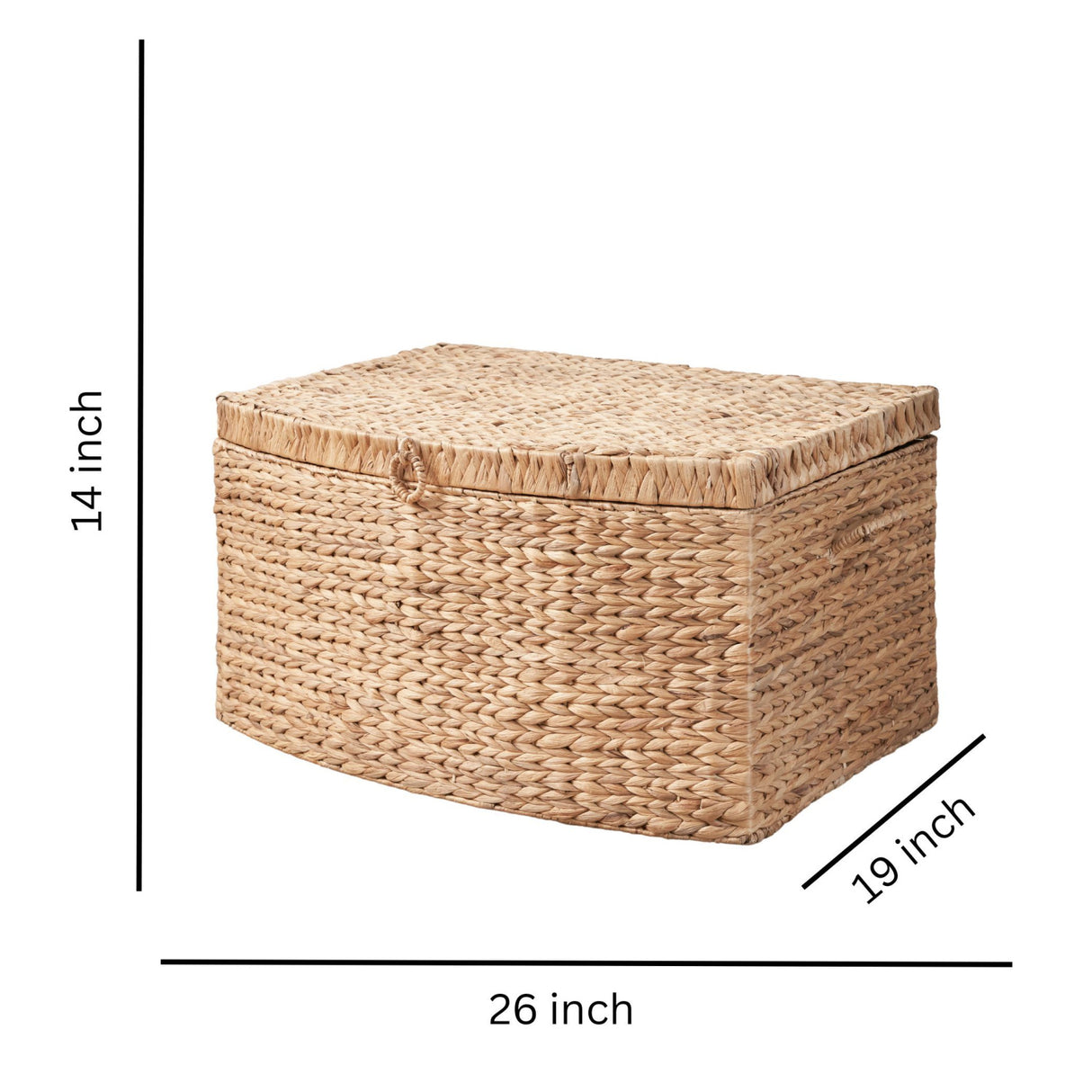 Rectangular Curve Water Hyacinth Trunk | OROA