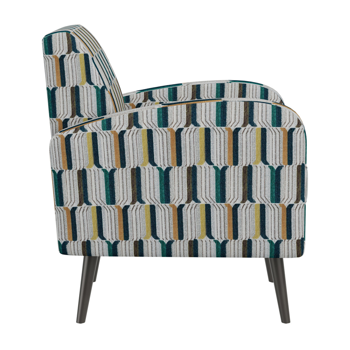 Darien Stripe Pattern Accent Armchair | OROA