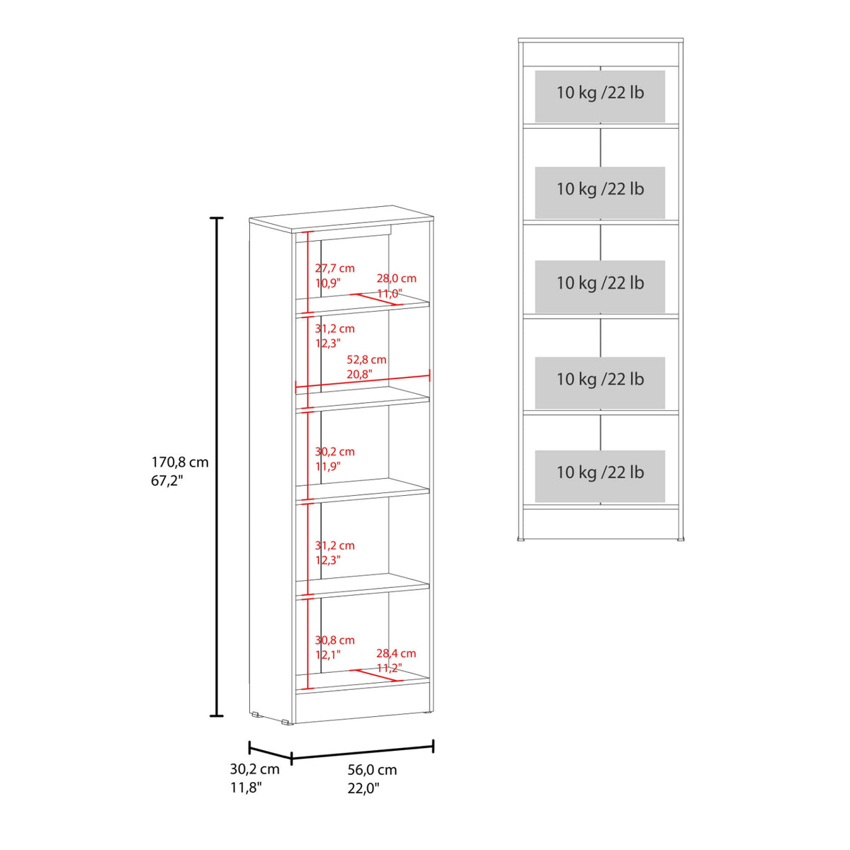 Modern European furniture - Tall Kitchen Storage Cabinet - www.oroa.com