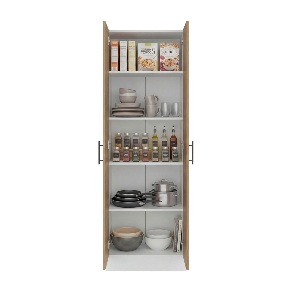 Modern European furniture - Tall Kitchen Storage Cabinet - www.oroa.com