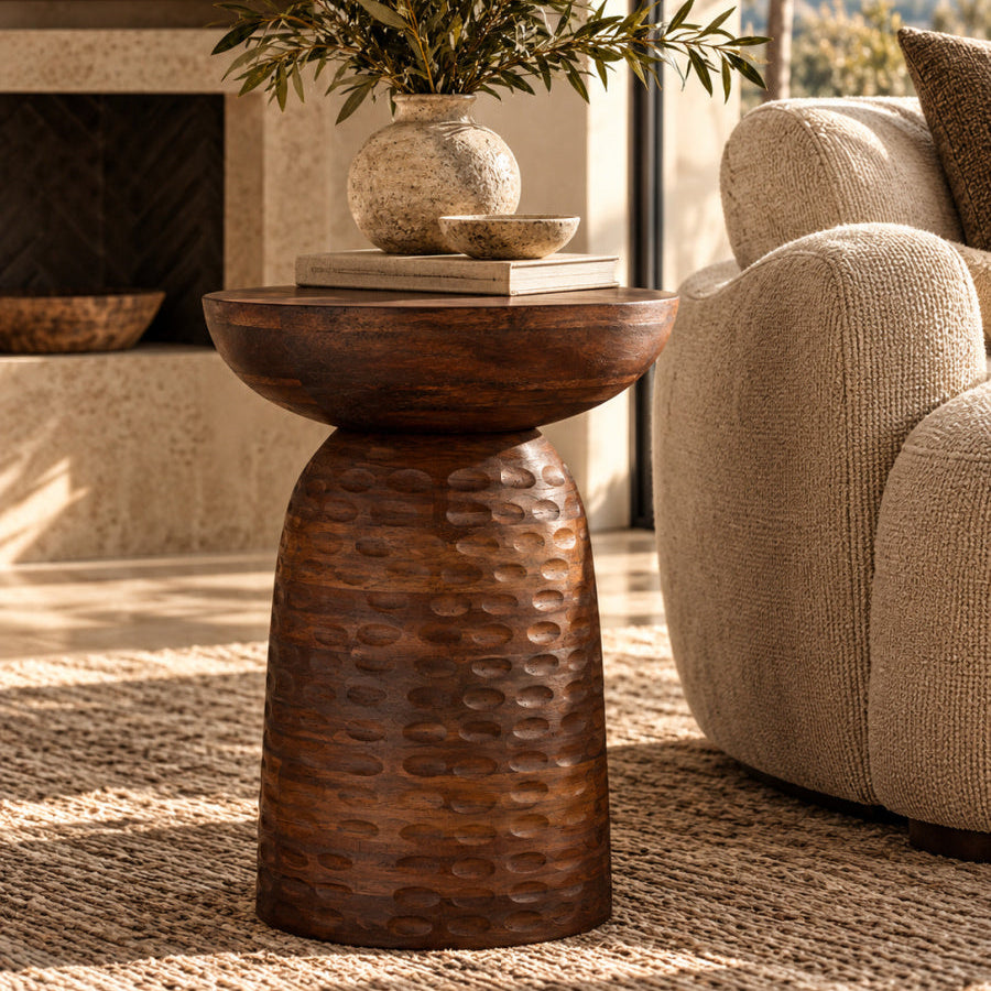 Modern European furniture - Solid Mango Accent Table - www.oroa.com