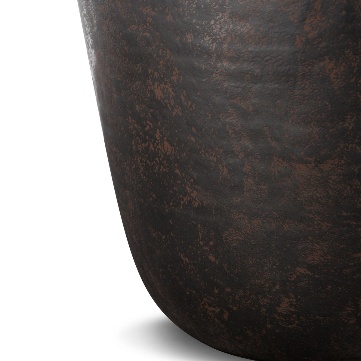 Round Black Metal Side Table | OROA