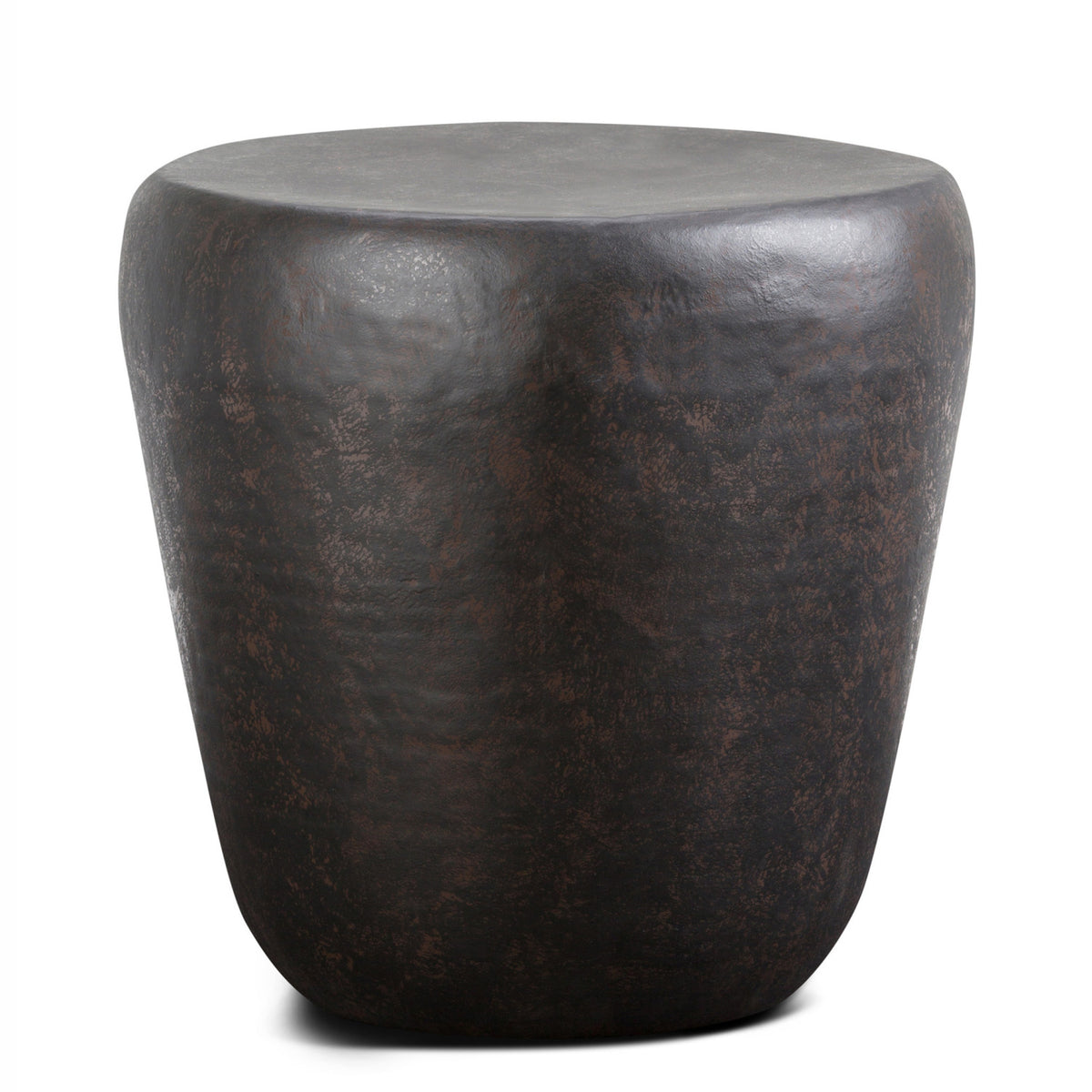 Round Black Metal Side Table | OROA