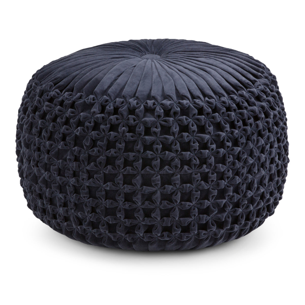 Renee Velvet Tufted Pouf | OROA