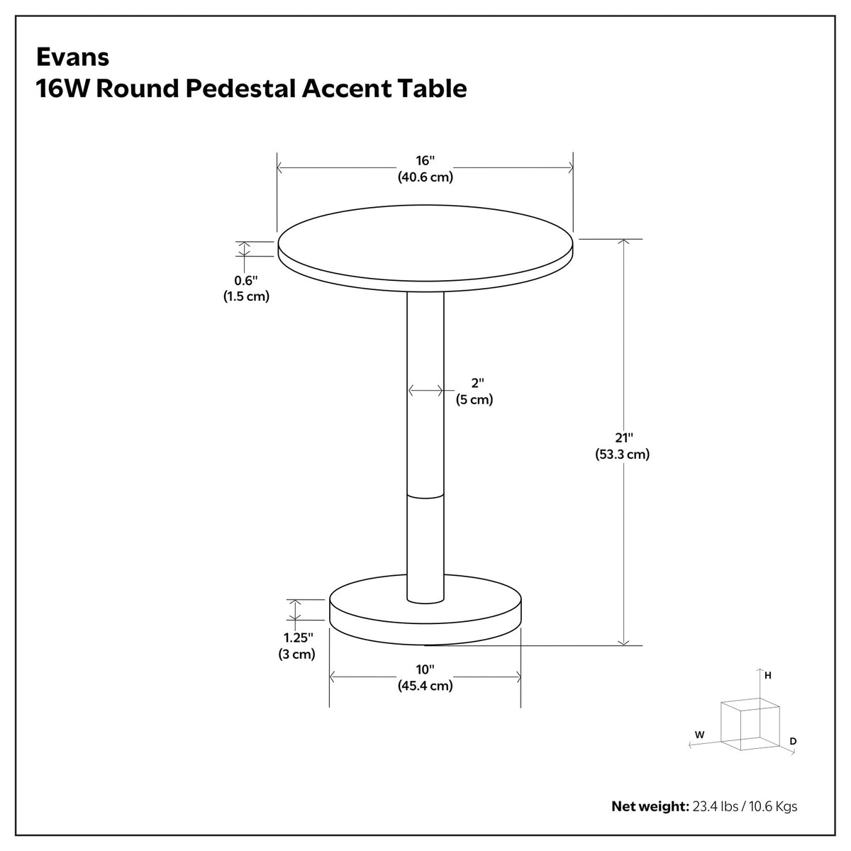 Modern European furniture - Round Marble Top Side Table - www.oroa.com
